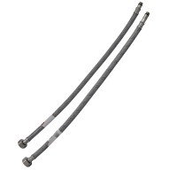 Гнучкі шланги для змішувача гайка 1/2'' - Штуцер M10 (80 см) 2 шт (силик. оболонка) Zerix (ZX3031)