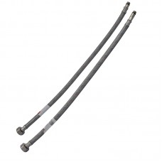 Гнучкі шланги для змішувача гайка 1/2'' - Штуцер M10 (80 см) 2 шт (силик. оболонка) Zerix (ZX3031)