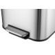Відро для сміття з плавним закриттям прямокутне Mixxus Cubic-TC0112 SS Color 12л колір нержавійка (