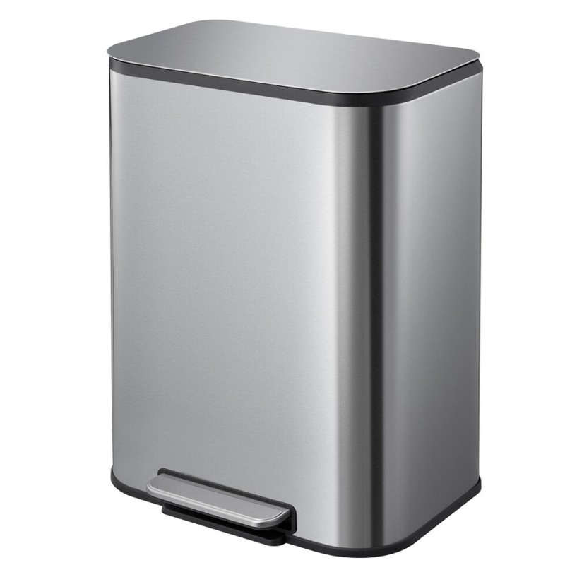 Відро для сміття з плавним закриттям прямокутне Mixxus Cubic-TC0105 SS Color 5л колір наржавійка (M