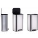 Відро для сміття з плавним закриттям прямокутне Mixxus Cubic-TC0105 SS Color 5л колір наржавійка (M