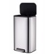 Відро для сміття з плавним закриттям прямокутне Mixxus Cubic-TC0105 SS Color 5л колір наржавійка (M