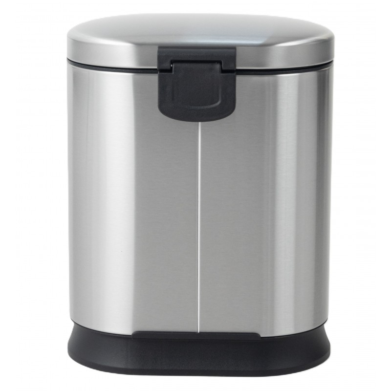 Відро для сміття з плавним закриттям овальне Mixxus Premium Strong-TC0120 SS Color 20л колір наржав