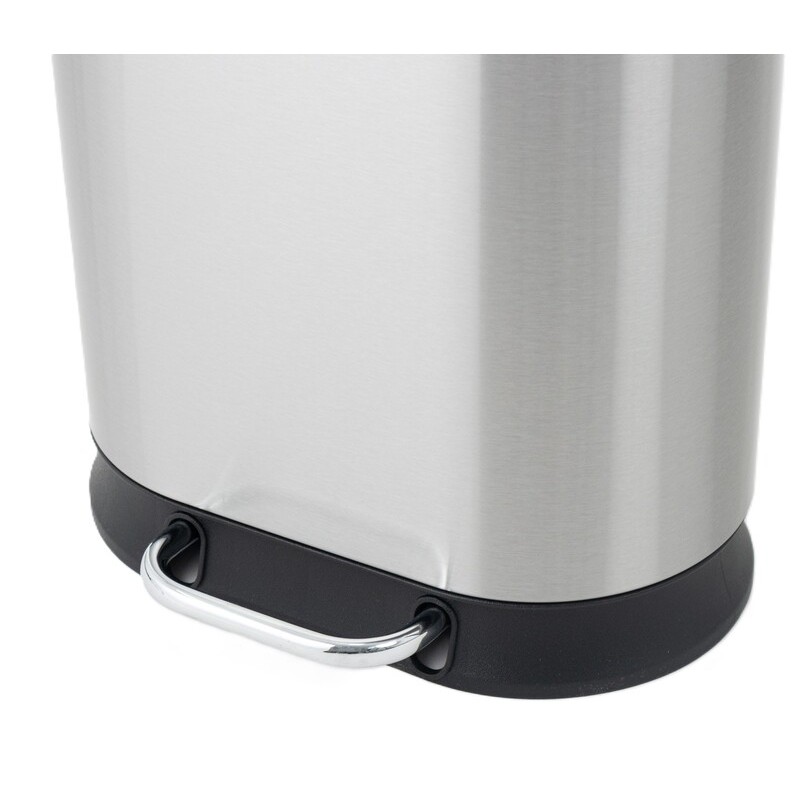 Відро для сміття з плавним закриттям овальне Mixxus Premium Strong-TC0120 SS Color 20л колір наржав