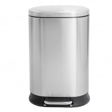 Відро для сміття з плавним закриттям овальне Mixxus Premium Strong-TC0120 SS Color 20л колір наржав