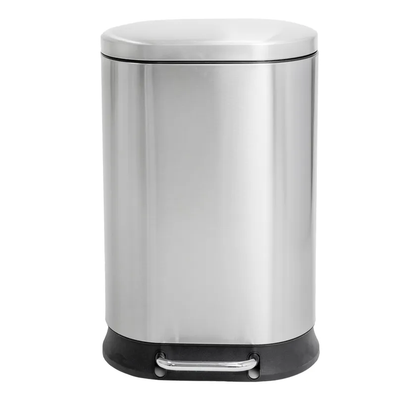 Відро для сміття з плавним закриттям овальне Mixxus Premium Strong-TC0120 SS Color 20л колір наржав