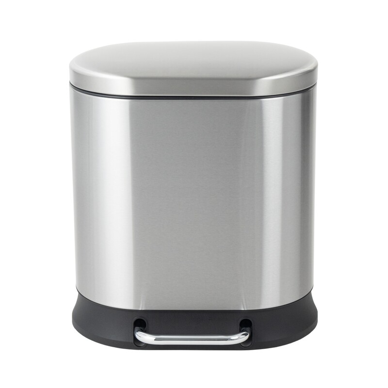 Відро для сміття з плавним закриттям овальне Mixxus Premium Strong-TC0120 SS Color 20л колір наржав