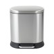 Відро для сміття з плавним закриттям овальне Mixxus Premium Strong-TC0120 SS Color 20л колір наржав