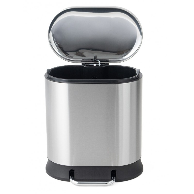 Відро для сміття з плавним закриттям овальне Mixxus Premium Strong-TC0120 SS Color 20л колір наржав