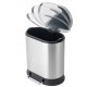 Відро для сміття з плавним закриттям овальне Mixxus Premium Strong-TC0105 SS Color 5л колір наржаві