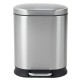 Відро для сміття з плавним закриттям овальне Mixxus Premium Strong-TC0105 SS Color 5л колір наржаві