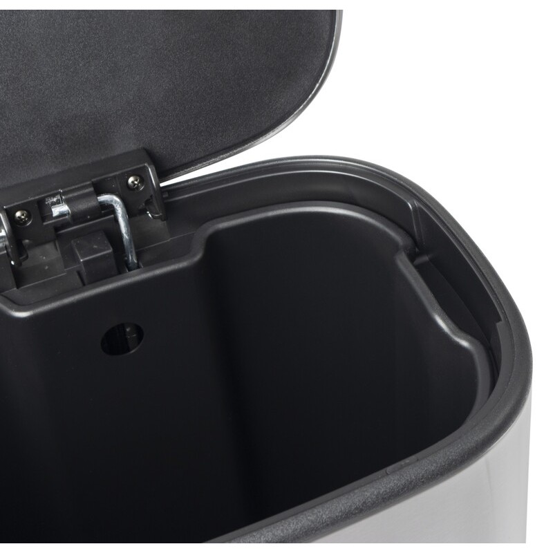 Відро для сміття з плавним закриттям овальне Mixxus Premium Diverse-TC0112 SS Color 12л колір наржа