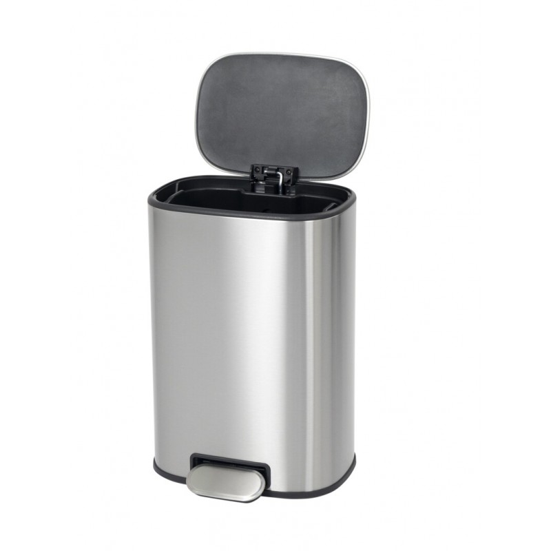 Відро для сміття з плавним закриттям овальне Mixxus Premium Diverse-TC0112 SS Color 12л колір наржа