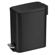 Відро для сміття з плавним закриттям прямокутне Mixxus Diverse-TC0312 Black 12л колір чорний (MI709