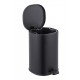 Відро для сміття з плавним закриттям овальне Zerix Prime-TC0105 Black 5л колір чорний (ZX5902)