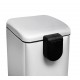 Відро для сміття з плавним закриттям квадратне Mixxus Style-TC0106 SS Color 6л колір наржавійка (MI