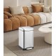 Відро для сміття з плавним закриттям квадратне Mixxus Style-TC0106 SS Color 6л колір наржавійка (MI