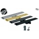 Душовий трап з нержавіючої сталі SUS304 Koer FD35-70x900-Graphite (KR5144)