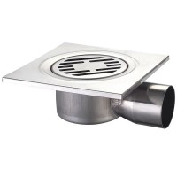 Душовий трап із нержавіючої сталі SUS304 Mixxus Drain-04-15x15-90 (кутове відведення) (MI3420)