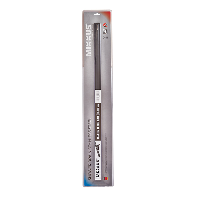 Душовий трап з нерж. сталі SUS304 Mixxus Drain-05-80-Slim Black (30x800мм) (Чорний) (MI6171)