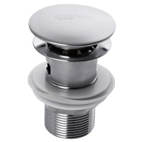 Донный клапан с переливом (кнопка) Zerix LR65-2 (ZX2638)