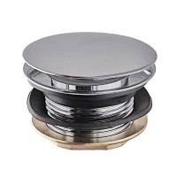 Донний клапан для ванної Koer PW-05-01 1 1/2'' (кнопка) (Колір хром) (KR3406)