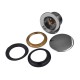 Донний клапан для ванної Koer PW-05-01 1 1/2'' (кнопка) (Колір хром) (KR3406)