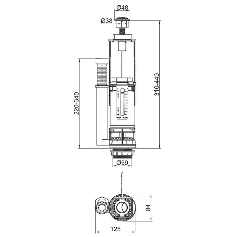 Комплект арматури Koer KT-0301-3/8
