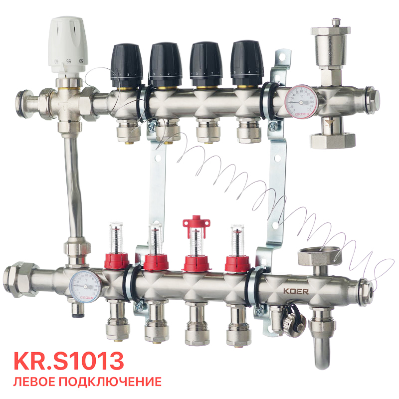 Колектор з вбудованим смесит. вузлом Koer KR.S1013-4 1 