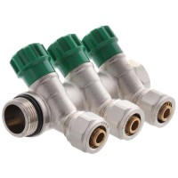 Колектор вентильний з фитингом Koer KR.1123-3 3/4
