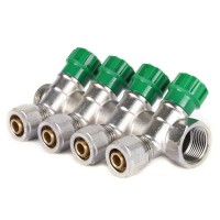 Колектор вентильний з фитингом Koer KR.1123-4 3/4