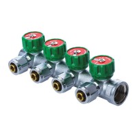 Колектор вентильний з фитингом Koer KR.1122-4 1