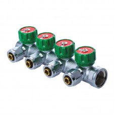 Колектор вентильний з фитингом Koer KR.1122-4 1