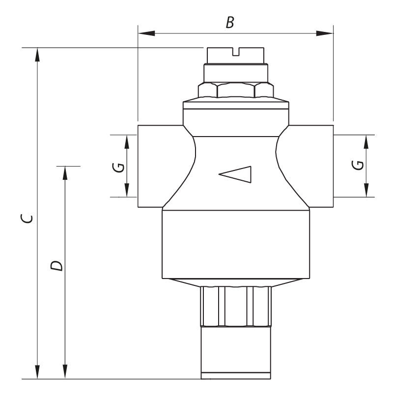 Редуктор тиску Koer KR.1251 1 '' (KR2662)