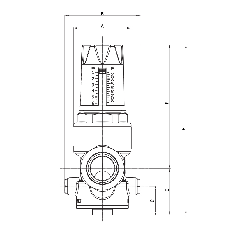 Редуктор тиску Roho R1202-075 - 3/4