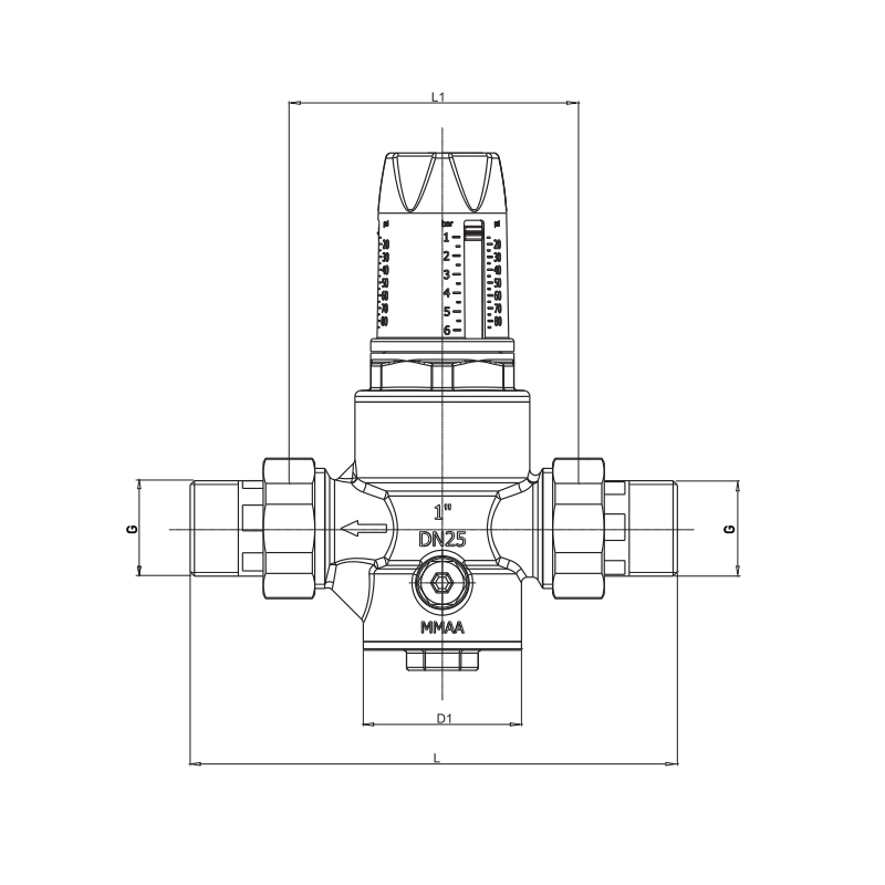 Редуктор тиску Roho R1202-075 - 3/4