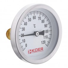 Термометр накладний з пружиною KOER KT.672A D = 63мм (KR2897)