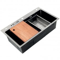 Мийка Mixxus Premium MH7545-SET-05 MICRO DECOR NANO-SILVER (3.0/0.8) комплект (нерж) (MX9635)