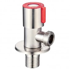 Кран для підключення сантехприборів 1/2x1/2 Mixxus VAL-02 червоний (нерж. сталь) (SS0049)