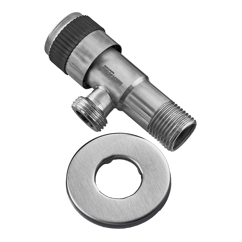 Кран для підключення сантехприладів MIXXUS VAL-04-1/2x1/2 з нерж. сталі SUS304 (MI6026)