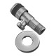 Кран для підключення сантехприладів MIXXUS VAL-04-1/2x1/2 з нерж. сталі SUS304 (MI6026)