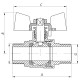 Кран кульовий Koer 3/4