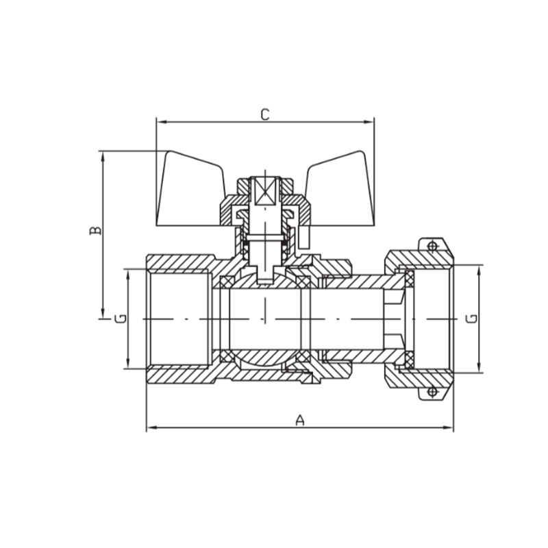 Кран кульовий Koer KR.222 - 1/2
