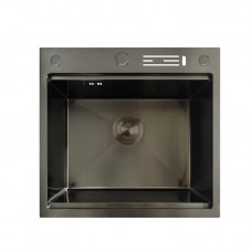 Мийка Mixxus MH5050-SK Nano-Black з н.ст.зі сходинкою для сушарки, з підст.під ножі(графіт) (MX1940