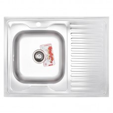 Мийка кухонна Zerix Z8060L-08-180E (Satin) (ZS0604)