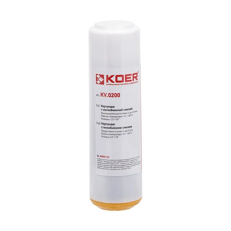 Картридж Koer KV-03-2510 з іонообмінною смолою 2,5