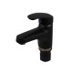 Змішувач для умивальника Plamix Fidel-001 SET Matte black (з підведенням) (PM0660)