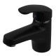 Змішувач для умивальника Plamix Fidel-001 SET Matte black (з підведенням) (PM0660)