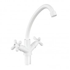 Змішувач для кухні Plamix Amax-271 White (без підведення) (PM0697)