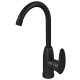Змішувач для кухні Plamix Cezar-011-B SET Matte black (з підведенням) (PM0668)
